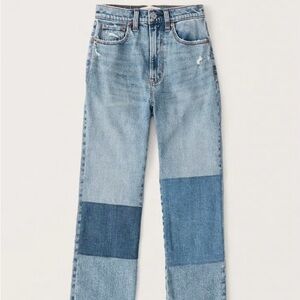 A&F patchwork jeans